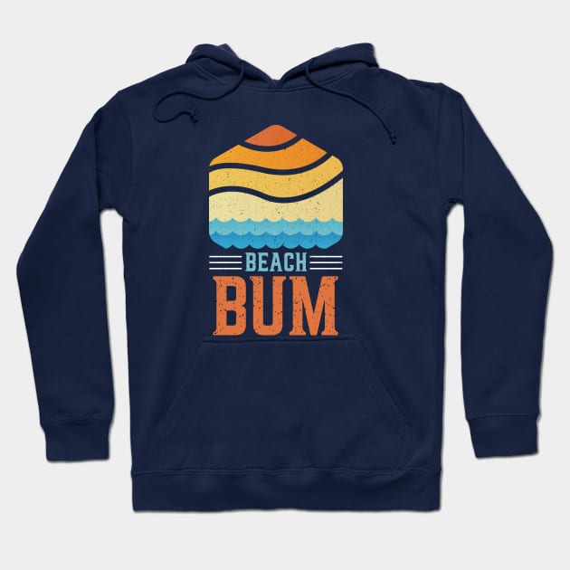 Retro Sunset Beach Bum Hoodie by SLAG_Creative